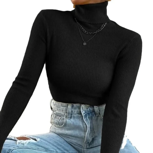 Portable One Size Polo neck Sweater